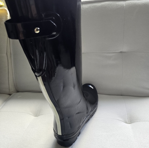 Jeules Black Rainboots size 7 - Picture 8 of 11